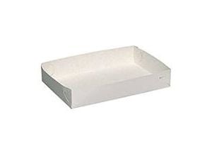 Kageæske fold selv nr 5 L380xB230xH50mm pap hvid,200 stk/krt