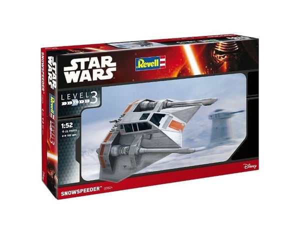 Revell Snowspeeder, Romflymodell, Monteringssett, 1:52, Snowspeeder, Plast, Star Wars