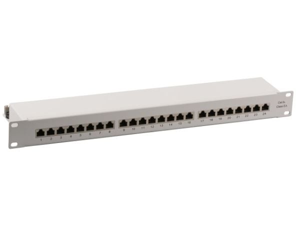 EFB Elektronik 37666.1M, 10000 Mbit/s, RJ-45, Gull, Cat6a, Grå, Rackmontering