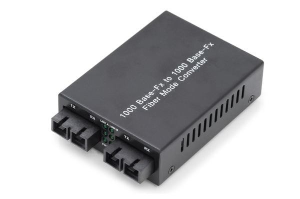 DIGITUS Professional DN-82124 - Medieomformer - 1GbE - 1000Base-SX - SC flermodus / SC-enkeltmodus - opp til 20 km - 850 nm / 1310 nm