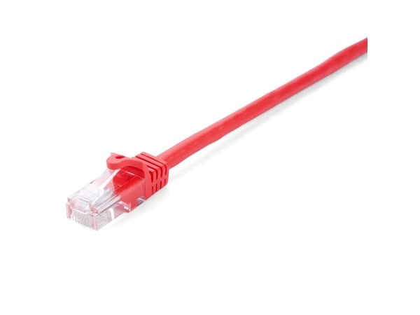 V7 - Koblingskabel - RJ-45 (hann) til RJ-45 (hann) - 1 m - UTP - CAT 6 - formstøpt, uten hindringer - rød