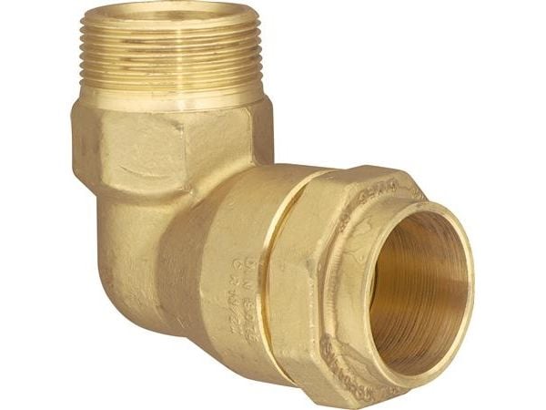 Isiflo vinkel nippel 90° 32 mm x 1"