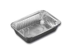 Foliebakke, Plus Pack, 1-Compartments Rektangulær kapacitet 890ml,207x141x41mm aluminium, aluminium,