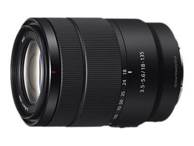 Sony E 18-135mm F3.5-5.6 OSS, Vakiozoom-objektiivi, 16/12, 18 - 135 mm, Kuvanvakain, E-kiinnitys, Automaattinen tarkennus