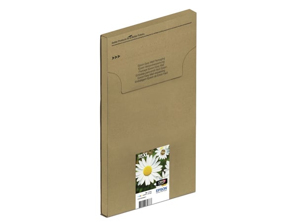 Epson Daisy Multipack 4-colours 18XL EasyMail, Korkea (XL) värintuotto, Musta, Syaani, Magenta, Keltainen, 11,5 ml, 6,6 ml, 1 kpl, Monipakkaus