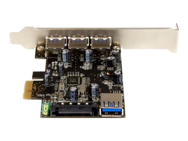 StarTech.com 4 Port PCI Express USB 3.0-kort - PCIe - USB 3.0 - 2.0 - 5 Gbit/sek - 3m - CE - FCC (PEXUSB3S42)
