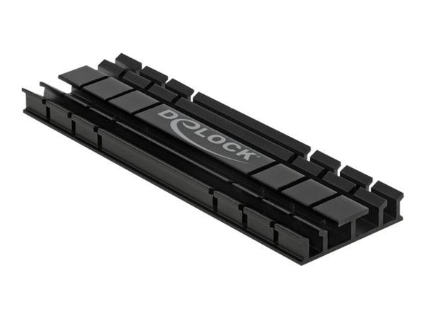 Delock Heat Sink flat 70 mm for M.2 module - Fasttilstands-drevvarmelegeme - svart