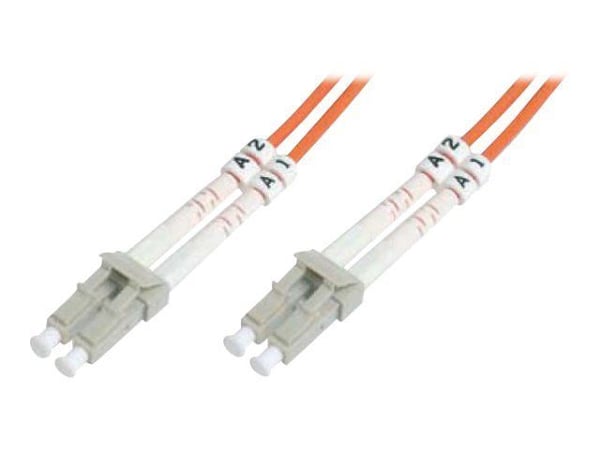 DIGITUS - Koblingskabel - LC multimodus (hann) til LC multimodus (hann) - 3 m - fiberoptisk - 50 / 125 mikroner - OM3 - halogenfri