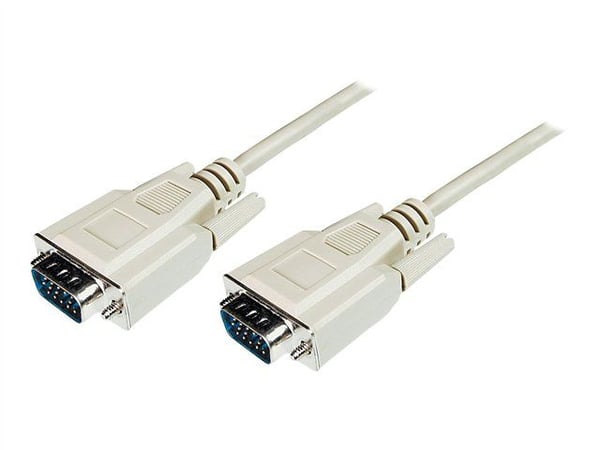 ASSMANN - VGA-kabel - HD-15 (VGA) (hann) til HD-15 (VGA) (hann) - 1.8 m - formstøpt - beige