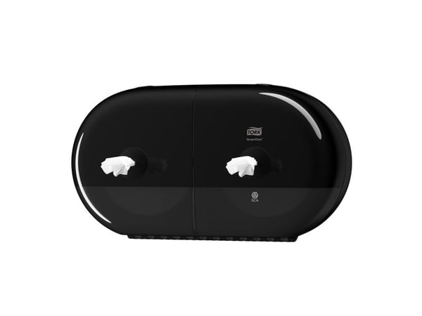 Dispenser Tork SmartOne® T9 Twin Mini Elevation, svart - for toalettpapir