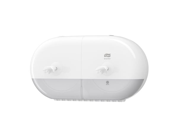 Dispenser Tork SmartOne® T9 Twin Mini Elevation, hvit - for toalettpapir