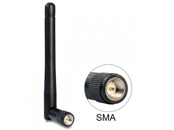 Delock WLAN - Antenne - Wi-Fi - 2 dBi - rundtstrålende