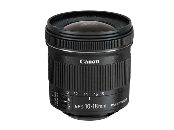 Canon EF-S - Vidvinkelzoomobjektiv - 10 mm - 18 mm - f/4.5-5.6 IS STM - Canon EF/EF-S - för EOS 100, 1200, 650, 70, 700, Kiss X6i, Kiss X7, Kiss X7...