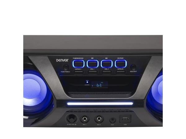 DENVER BTB-410NR - Högtalare - för bärbar användning - trådlös - Bluetooth - 2-vägs