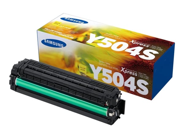 HP CLT-Y504S - Gul - original - tonerpatron (SU502A) - for Samsung CLP-415, CLX-4195; MultiXpress SL-C1453, C1454; Xpress SL-C1404, C1810, C1860