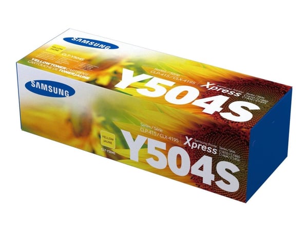 HP CLT-Y504S - Gul - original - tonerpatron (SU502A) - for Samsung CLP-415, CLX-4195; MultiXpress SL-C1453, C1454; Xpress SL-C1404, C1810, C1860