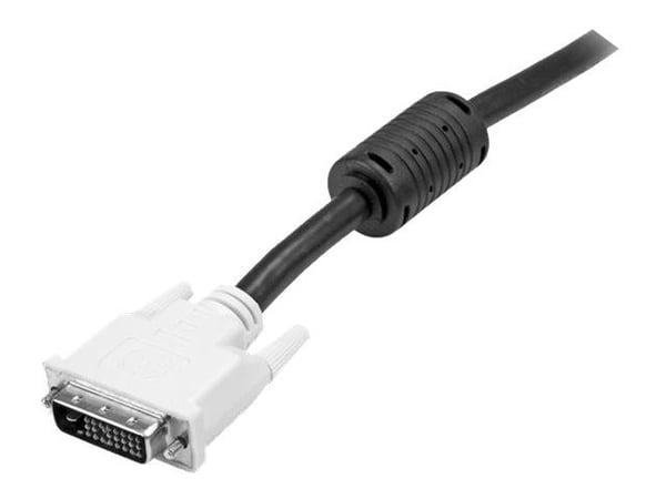 StarTech 2m DVI-D Dual Link Cable - Male to Male DVI-D Digital Video Monitor Cable - 25 pin DVI-D Cable M/M Black 2 Meter - 2560x1600 (DVIDDMM2M) -...