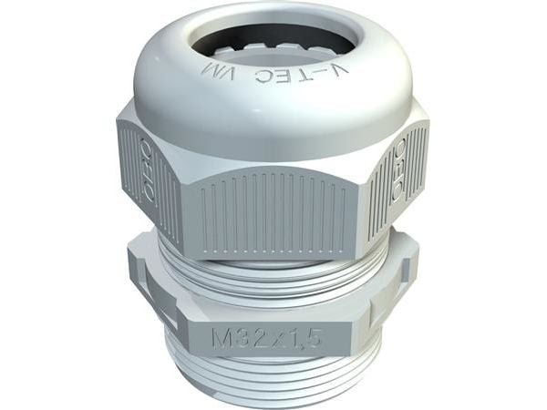 OBO Bettermann OBO Bettermann 2022876 Kaapeliläpivienti 1,5 mm Muovi , PA Vaalean harmaa 1 kpl