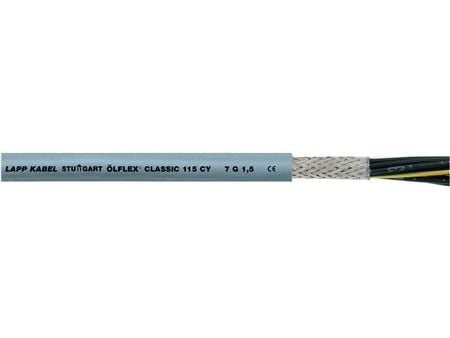 Ohjauskaapeli 2X0,75 mm2 CY-OZ - Suojattu, Ölflex Classic 115 CY, harmaa, rumpu 500M, kiinnityskelpoinen