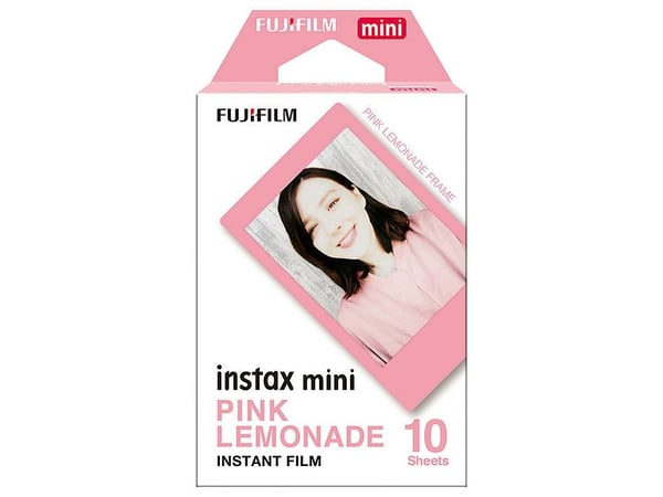 Fujifilm Instax Mini Pink Lemonade - Hurtigvirkende fargefilm - instax mini - ISO 800 - 10 eksponeringer