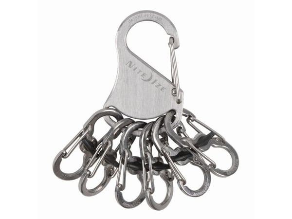 Nite Ize KeyRack Locker, Nøkkelkarabin, Rustfritt stål, Rustfritt stål, 39,1 mm, 78,1 mm, 37 g