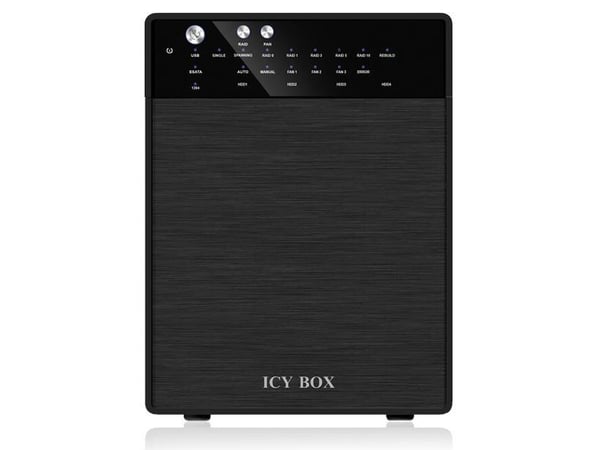 ICY BOX IB-RD3640SU3 - Harddiskarray - 4 brønner (SATA-600) - HDD 0 - SATA 3Gb/s, USB 3.0 (ekstern)