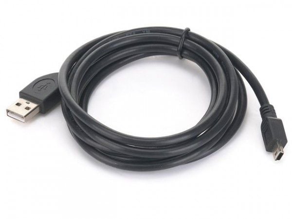 Gembird - USB-kaapeli - USB (uros) - mini-USB tyyppi B (uros) - USB 2.0 - 1,8 m - muotoiltu - musta