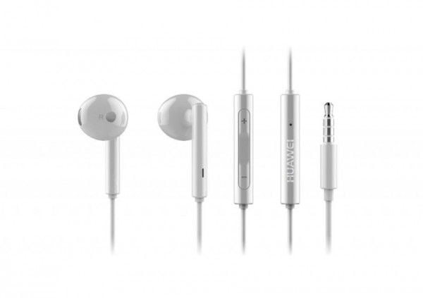 Huawei AM115 - Ørepropper med mikrofon - kablet - 3,5 mm jakk - hvit