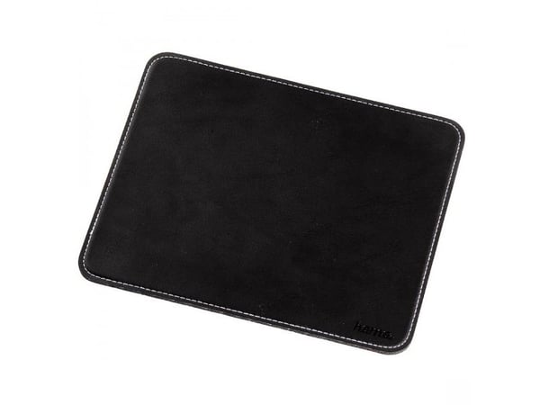 Hama Mouse Pad with Leather Look - Musematte - svart