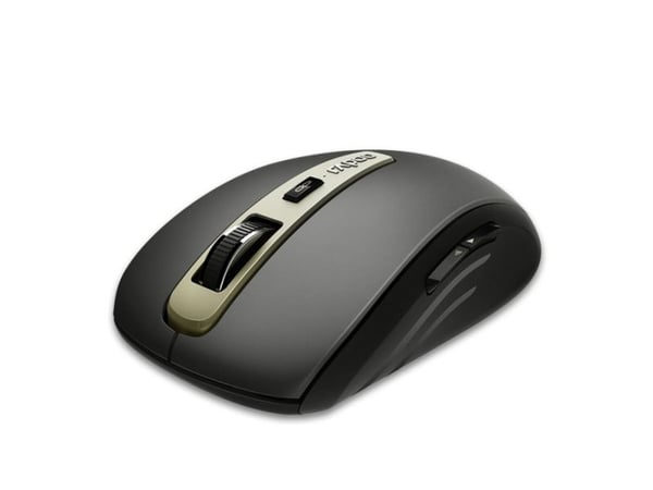 Rapoo MT350 - Mus - optisk - 6 knapper - trådløs - 2.4 GHz, Bluetooth 4.0, Bluetooth 3.0 - USB trådløs mottaker - svart