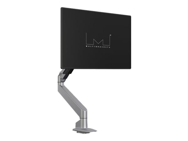 Multibrackets M VESA Gas Lift Arm Single - Monteringssett (leddarm, skrivebordsklemmemontering) - for LCD-skjerm - aluminium - sølv - skjermstørrel...