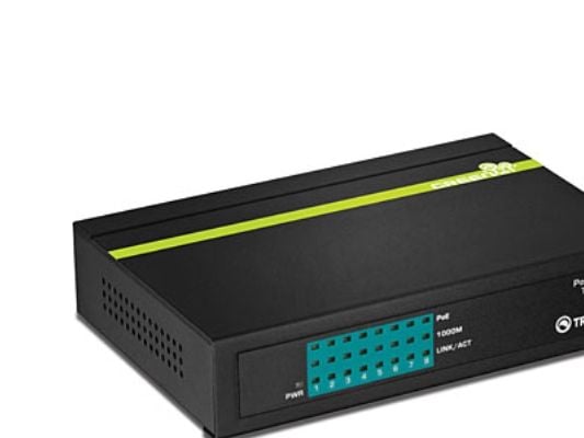 TRENDnet TPE TG80G GREENnet PoE+ Switch - Switch - 8 x 10/100/1000 (PoE+) - stasjonær - PoE+ - TAA-samsvar