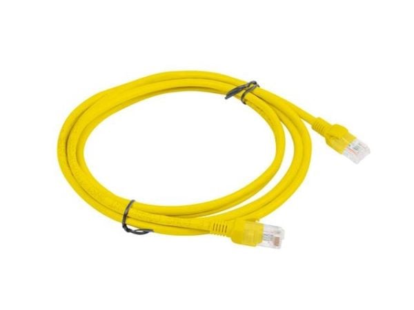 Lanberg - Koblingskabel - RJ-45 (hann) til RJ-45 (hann) - UTP - CAT 6 - formstøpt, uten hindringer - gul, RAL 1016