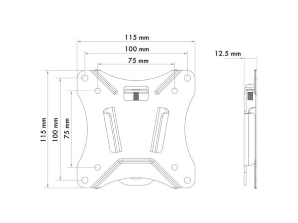 Schwaiger WAH 13"-29" 1TFT Max.25KG schwar
