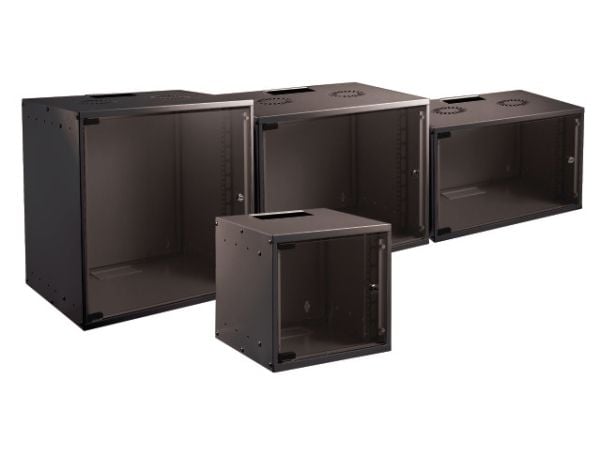 EFB Elektronik WGB-1906TS.60, Veggmonterbar hylle, 6U, 80 kg, Sort