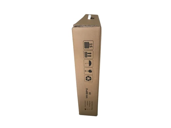 EFB Elektronik WGB-1906WS.60, Veggmonterbar hylle, 6U, 80 kg, Hvit