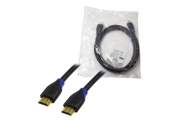 LogiLink CH0062, 2 m, HDMI-tyyppi A (vakio), HDMI-tyyppi A (vakio), 4096 x 2160 pikseliä, 3D, Musta