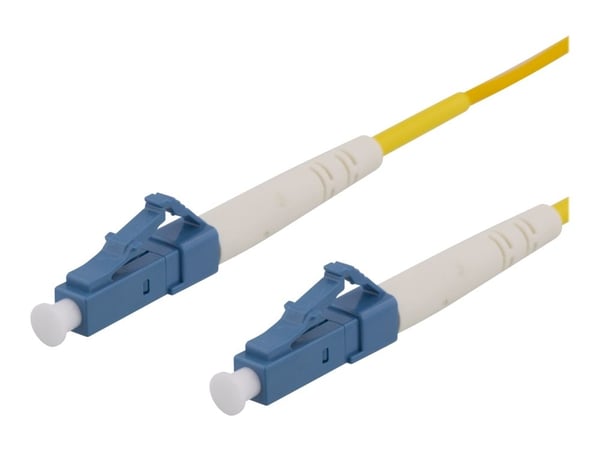 DELTACO - Nettverkskabel - LC/UPC-enkeltmodus (hann) til LC/UPC-enkeltmodus (hann) - 1 m - fiberoptisk - 9 / 125 micron - OS2
