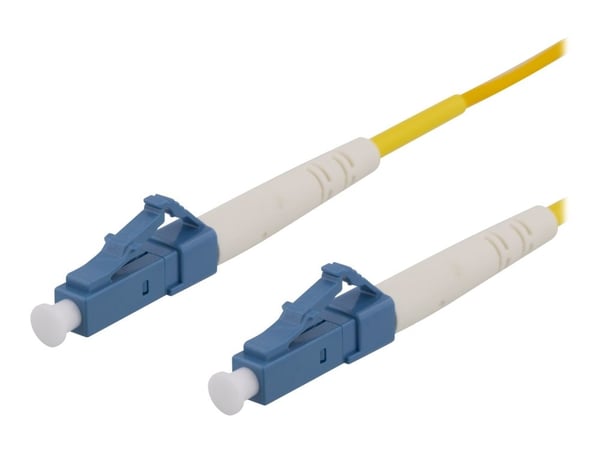 DELTACO - Nettverkskabel - LC-enkeltmodus (hann) til LC-enkeltmodus (hann) - 8 m - fiberoptisk - 9 / 125 micron - OS2