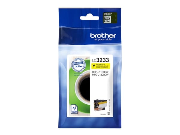 Brother LC3233Y - Mørkegul - original - skriverpatron - for Brother DCP-J1100DW, MFC-J1300DW