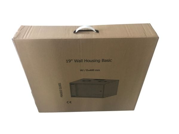 EFB Elektronik WGB-1909WS.60, Veggmonterbar hylle, 9U, 80 kg, Hvit