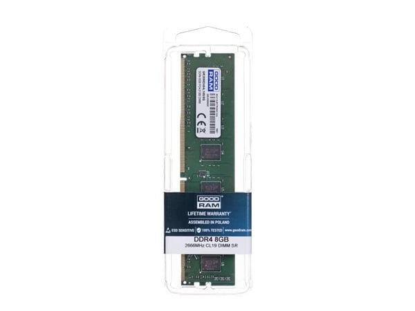 GOODRAM - DDR4 - modul - 8 GB - DIMM 288-pin - 2666 MHz / PC4-21300 - CL19 - 1.2 V - ikke-bufret - ikke-ECC