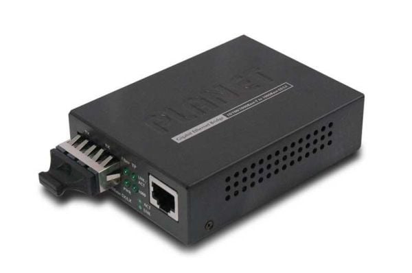 PLANET GT-802S - Fibermedieomformer - 1GbE - 10Base-T, 1000Base-LX, 100Base-TX, 1000Base-T - RJ-45 / SC-enkeltmodus - opp til 10 km - 1310 nm