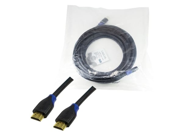 LogiLink CH0065, 7,5 m, HDMI-tyyppi A (vakio), HDMI-tyyppi A (vakio), 4096 x 2160 pikseliä, 3D, Musta