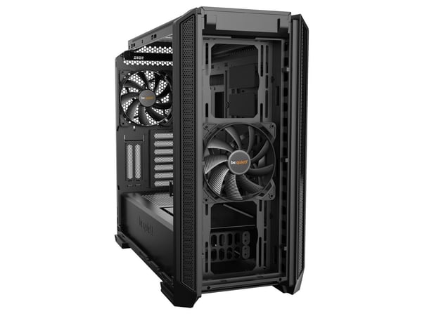 be quiet! Silent Base 601 Window - Midi-tower - ATX - Tempered glass - ingen strømforsyning - Sort - USB/lyd - (Inkl. 2 x Pure Wings 2 blæsere)