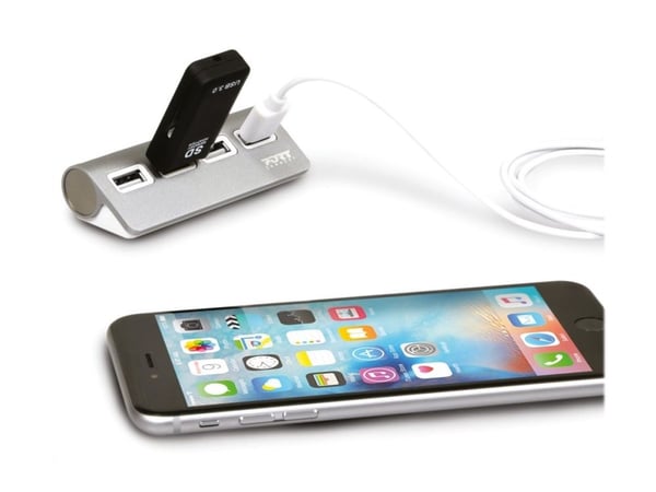 PORT Connect - Hubb - 4 x USB 2.0 - skrivbordsmodell