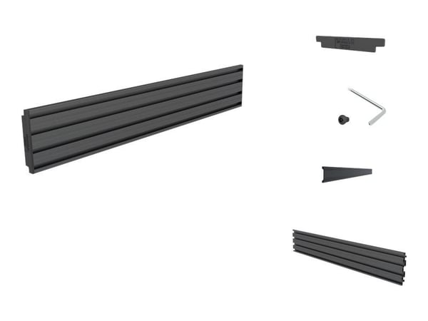 Multibrackets PRO Single AL rail - Monteringskomponent (monteringsskinne) - for videovegg - aluminium - svart