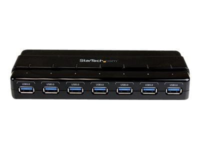 Startech 7 Port USB 3.0 Hub - Up To 5 Gbps - 7 x USB - Universal Multi Port USB Extender for Your Desktop - USB Powered (ST7300USB3B) - Hub - 7 x S...