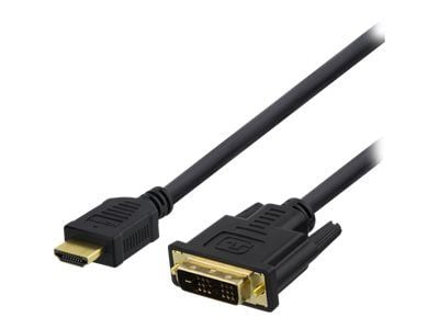 DELTACO HDMI-115D - Adapterkabel - HDMI hane till DVI hane - 5 m - svart - stöd för 1080p