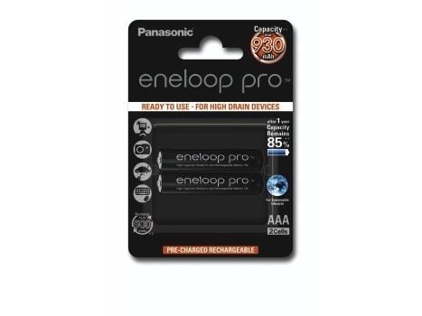 Panasonic eneloop pro BK-4HCDE/2BE - Batteri 2 x AAA - NiMH - (ladbare) - 930 mAh